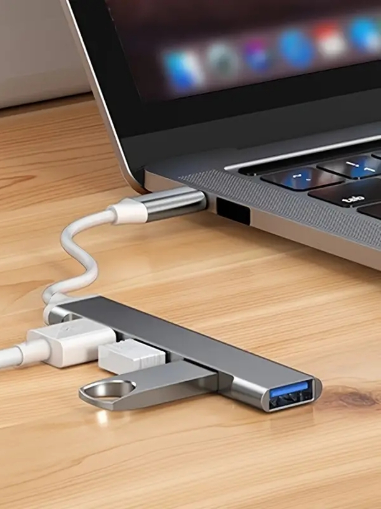 Usb Hub Gaming - 4-Port Multi-Splitter Typ-C Hub USB-Adapter OTG