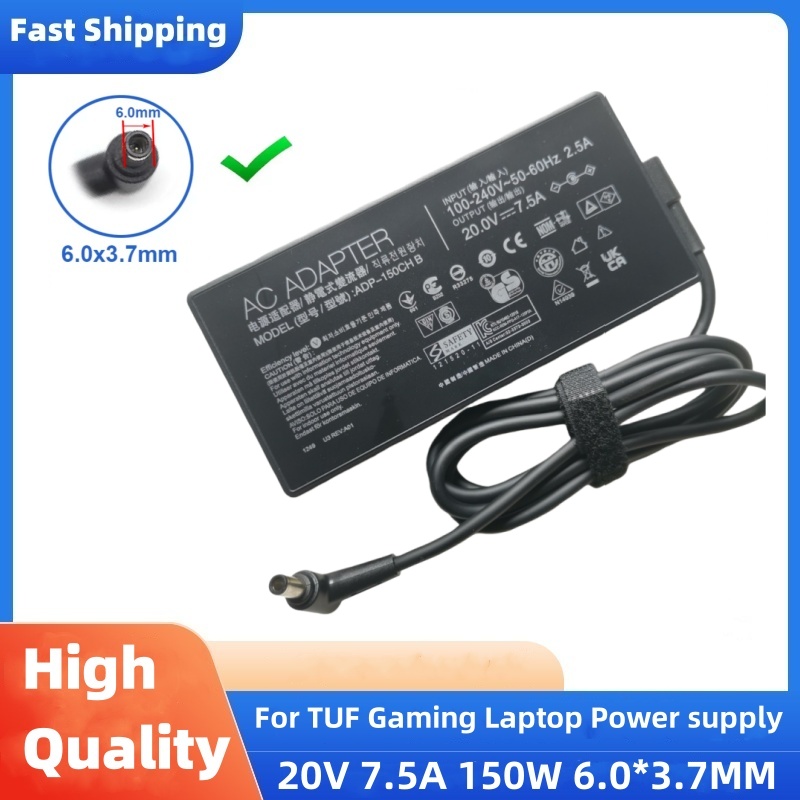 Pc Gaming Asus - 20V 7,5A 6,0*3,7MM 150W AC-Adapter Ladegerät