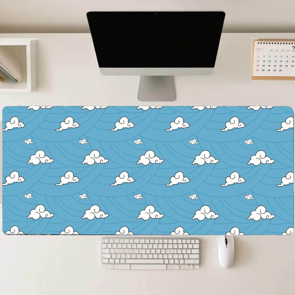 Pc Gaming Cloud Free - Blaue Wellen, verheißungsvolle Wolken, Gaming-Matten, PC-Zubehör,