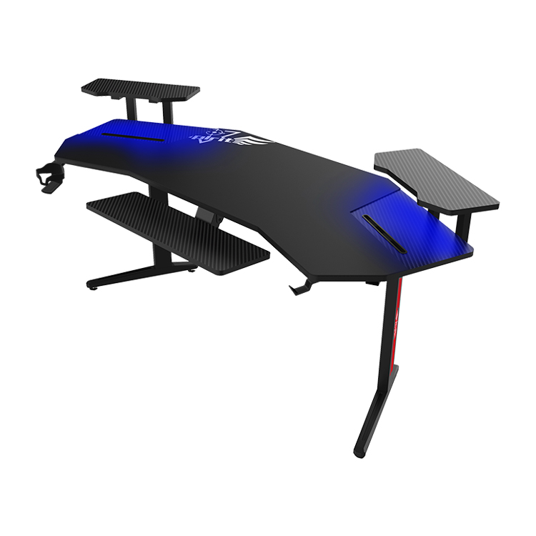 Pc Gaming Desk - 70-Zoll Großer RGB LED-Beleuchteter E-Sports Computer-Gaming-Schreibtisch