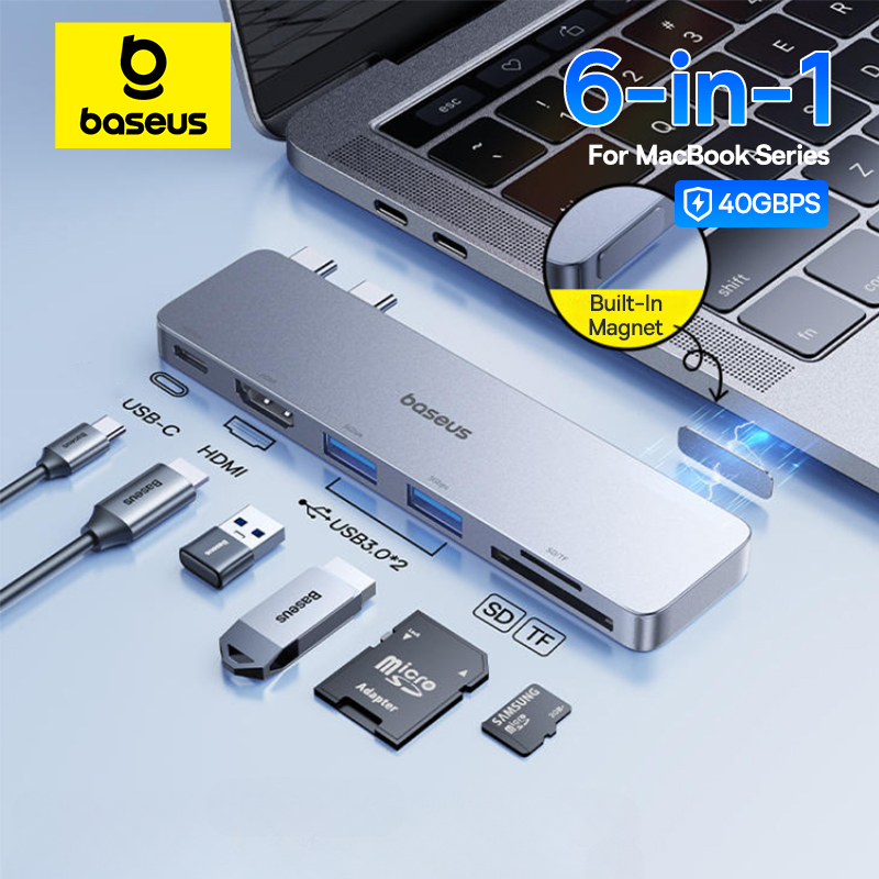 Usb Hub Gaming - Baseus Dual USB-C Hub zu HDMI-kompatibel
