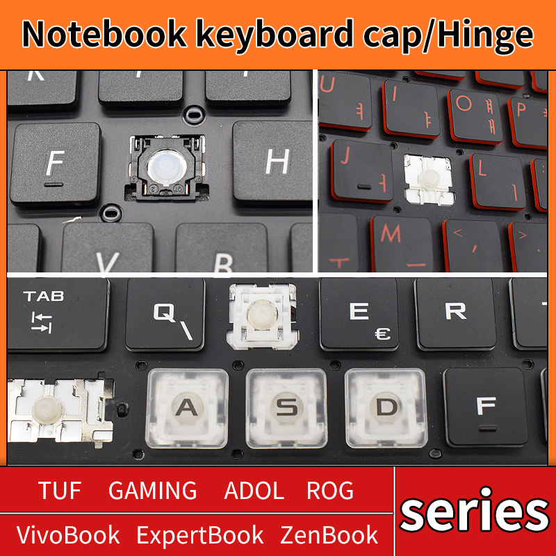 Pc Gaming Asus - Ersatz-Tastenkappe, Tastenkappe, Gummi-Scheren-Clip-Scharnier für ASUS TUF