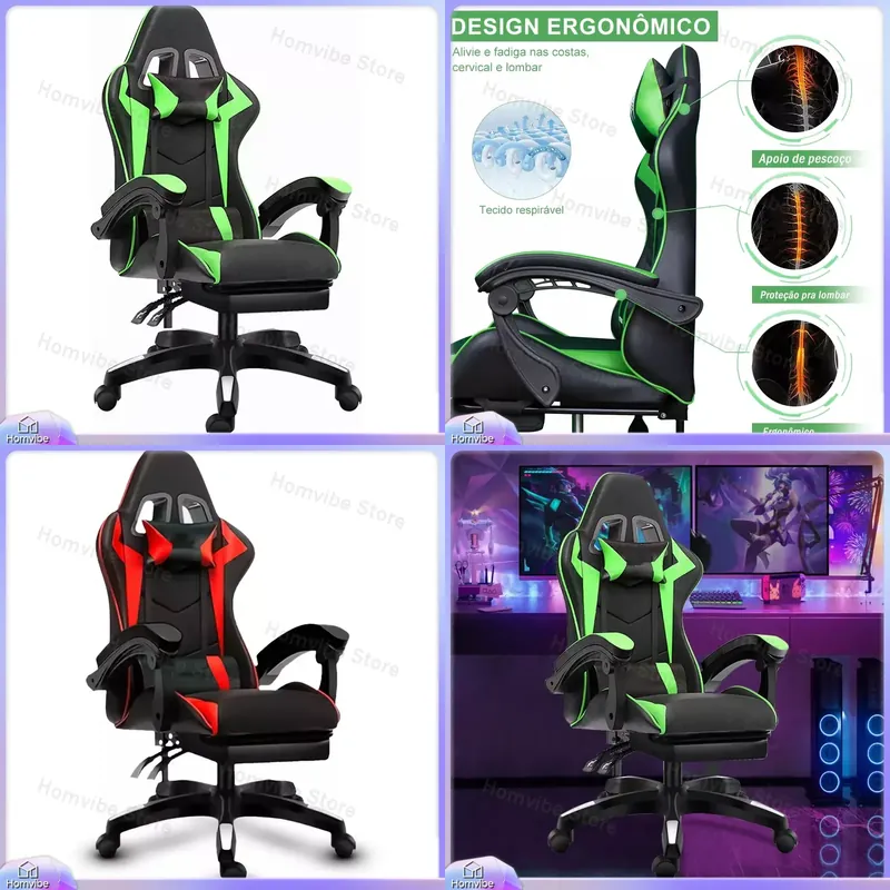 Pc Gaming Desk - Ergonomischer Gaming-Stuhl mit Hoher Rückenlehne und