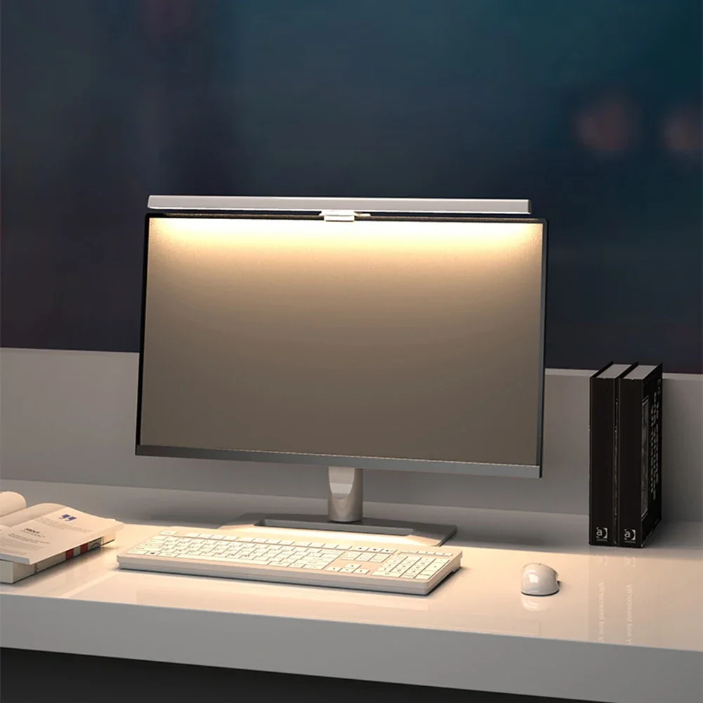 Pc Gaming Desk - 50cm Monitor-Lichtleiste USB-Lampe Stufenlos Dimmbare Hängende