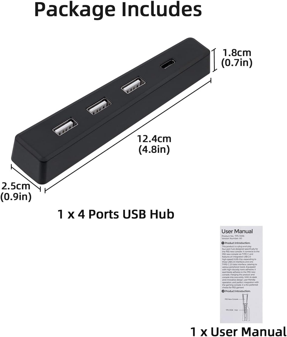 4 Ports USB-Hub für ps5 Slim D – Usb Hub Gaming Bewertung und Preis