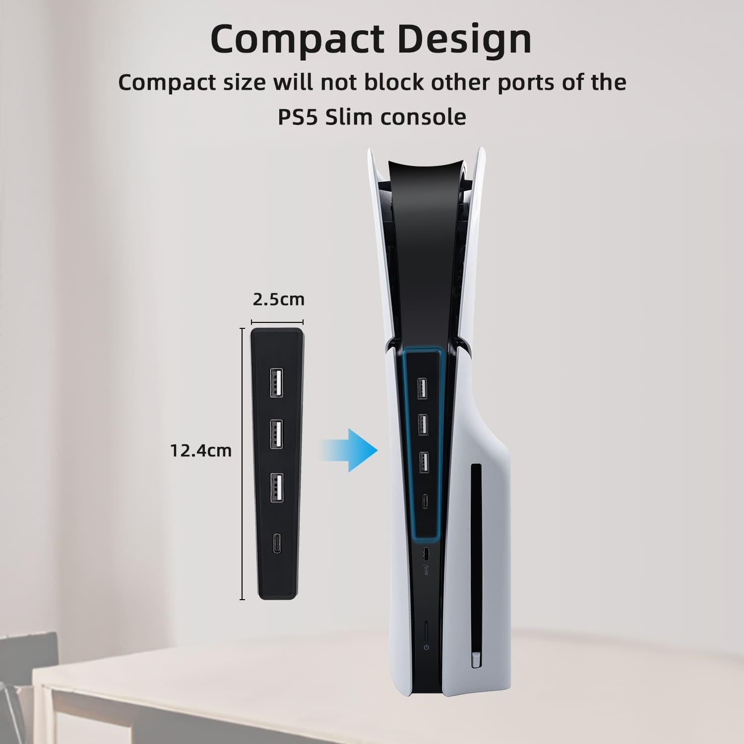 4 Ports USB-Hub für ps5 Slim D – Usb Hub Gaming Bewertung und Preis