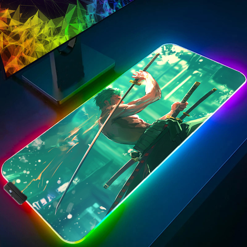ONE PIECE Zoro Mauspad RGB Gam – Pc Gaming Keyboard Bewertung und Preis