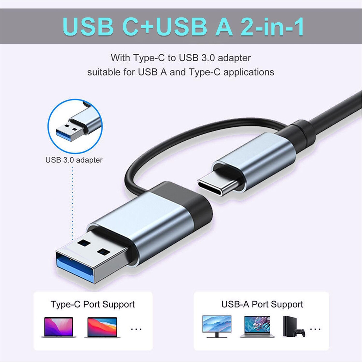 8-in-2 USB-C-Hub-Expander, Mul – Usb Hub Gaming Bewertung und Preis